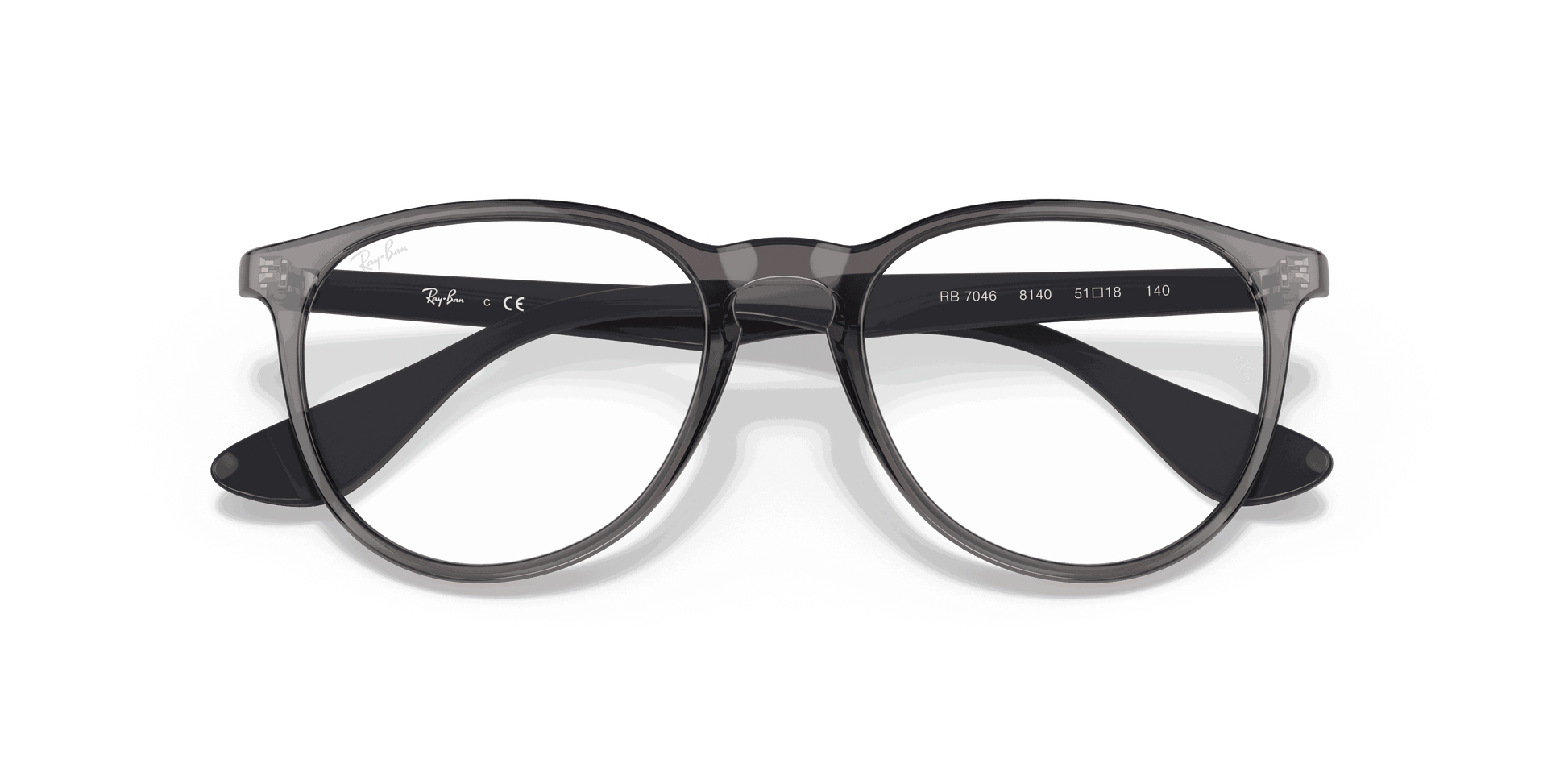 [Clear Lenses, Polished Transparent Grey Frame]