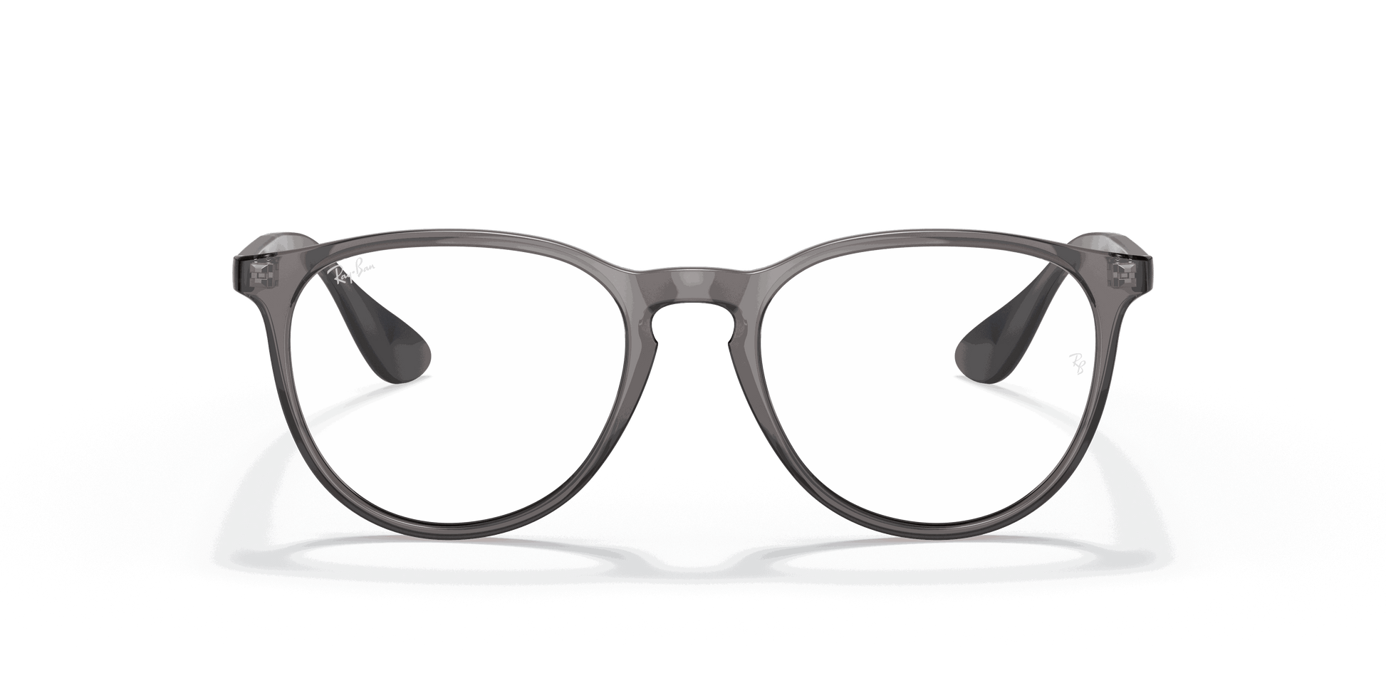 [Clear Lenses, Polished Transparent Grey Frame]