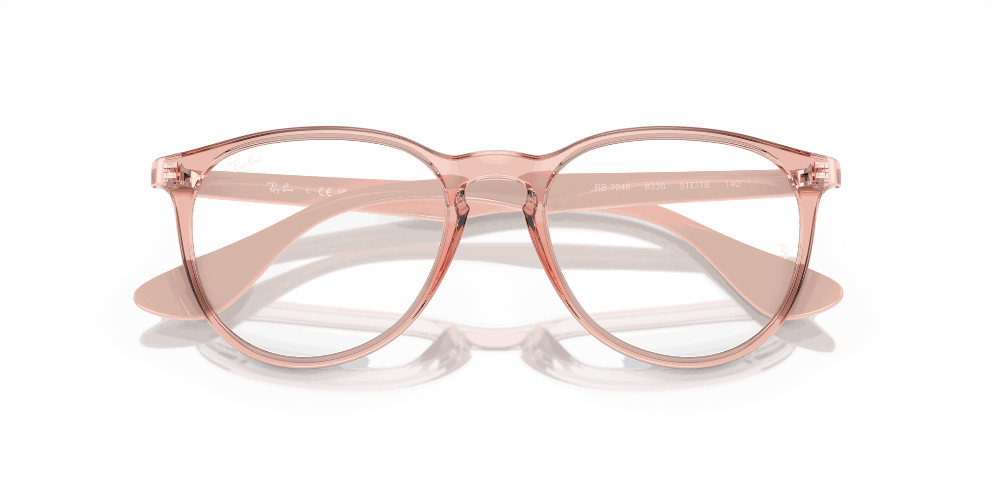 [Demo Lens Lenses, Polished Transparent Pink Frame]