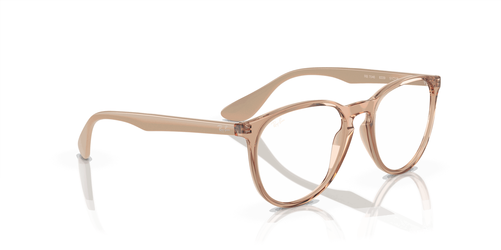 [Clear Lenses, Polished Transparent Brown Frame]