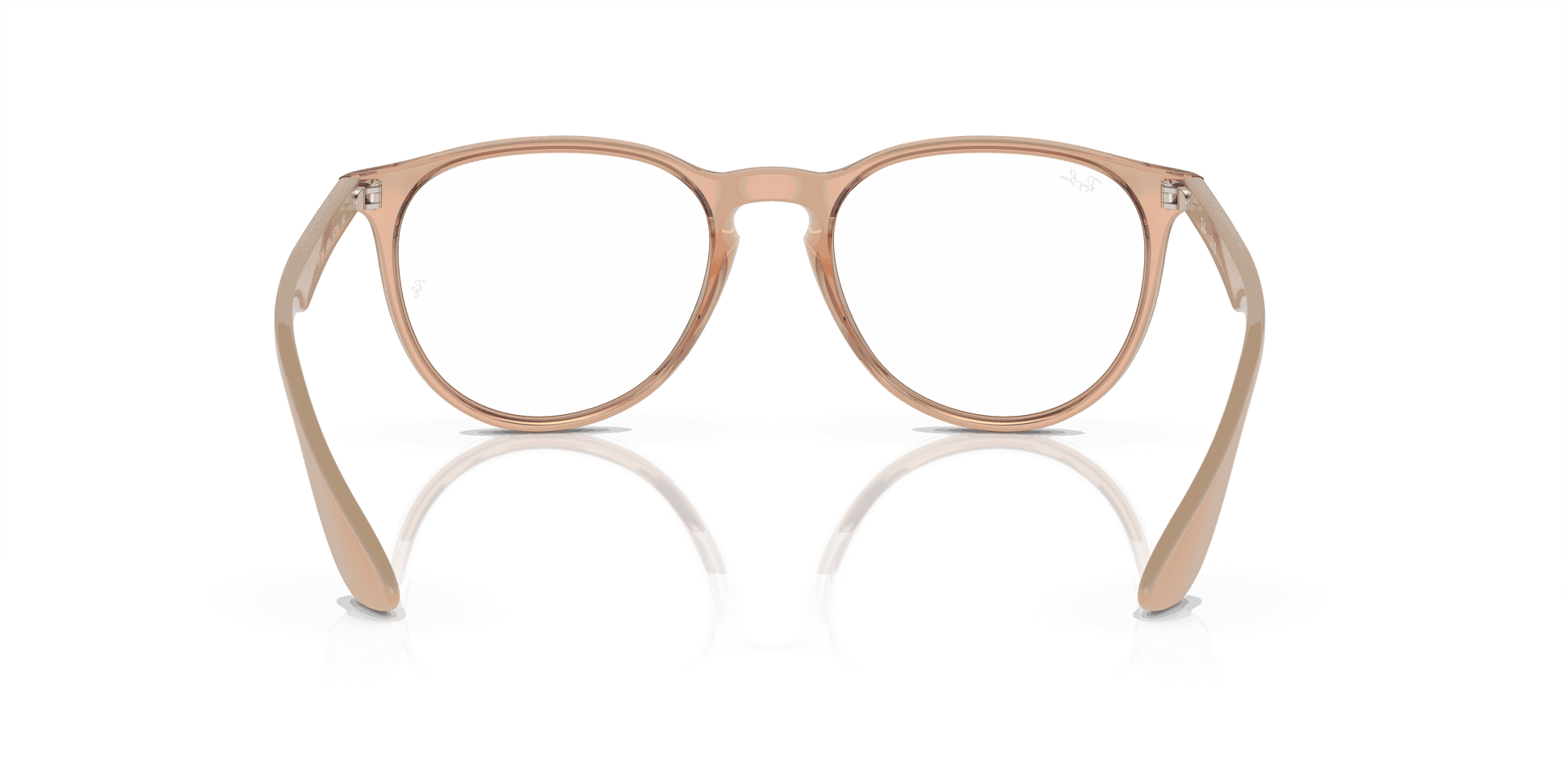 [Clear Lenses, Polished Transparent Brown Frame]