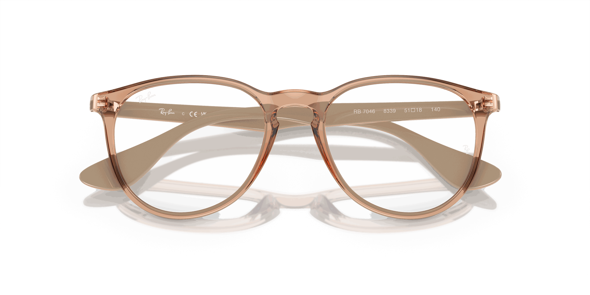 [Clear Lenses, Polished Transparent Brown Frame]