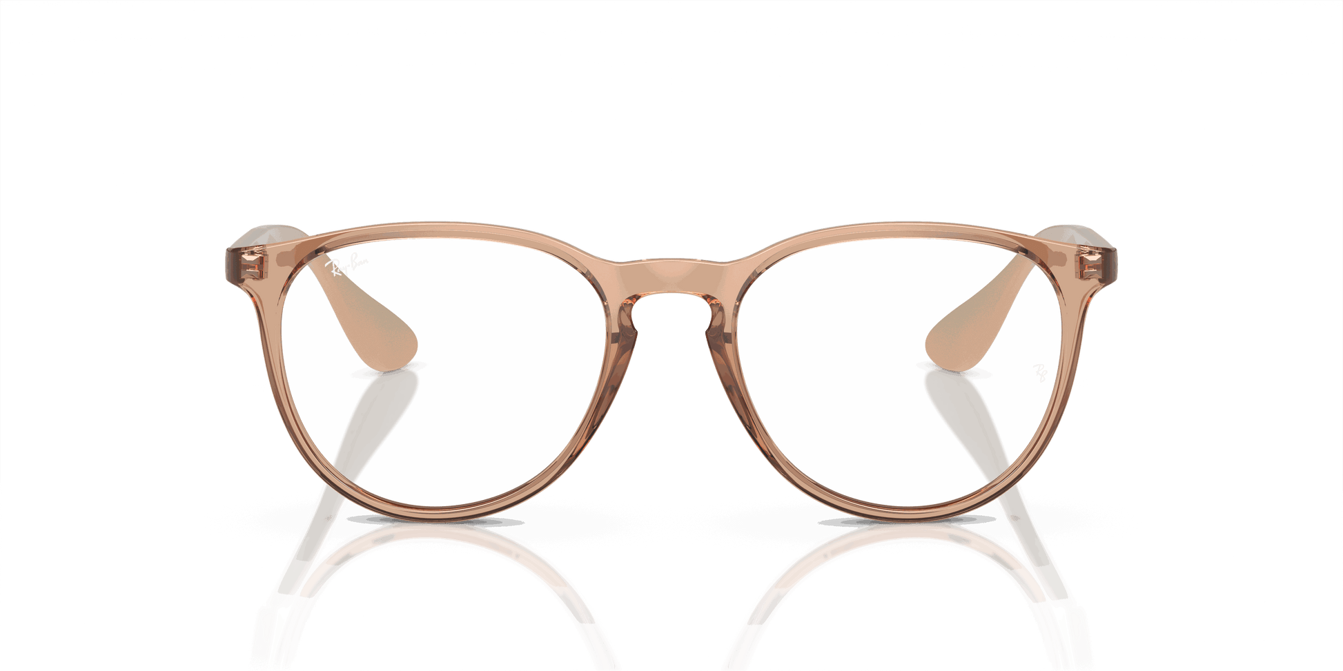 [Clear Lenses, Polished Transparent Brown Frame]