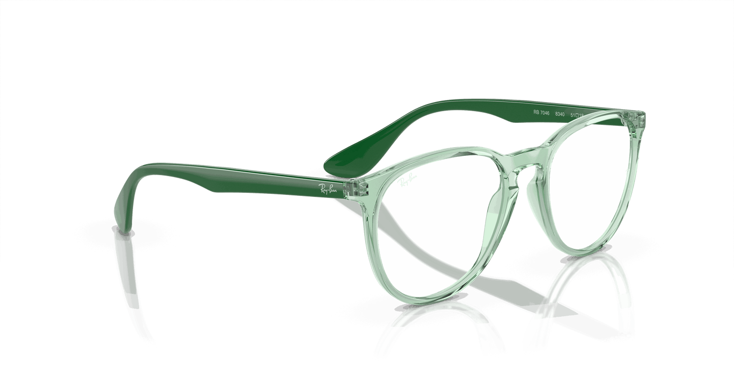 [Demo Lens Lenses, Polished Transparent Green Frame]