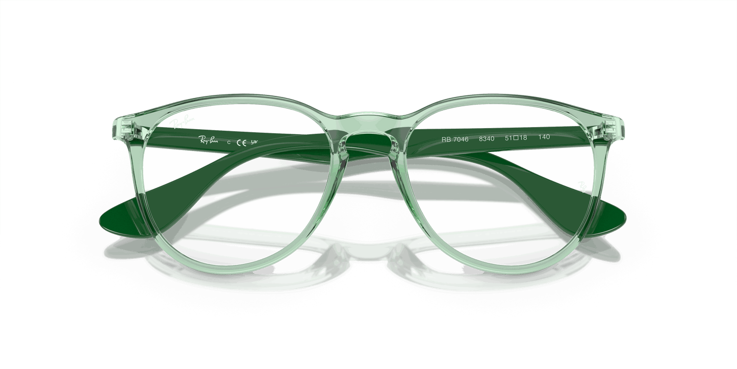 [Demo Lens Lenses, Polished Transparent Green Frame]