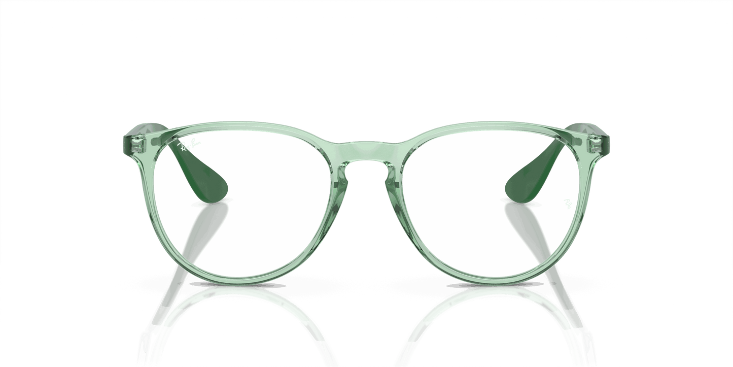 [Demo Lens Lenses, Polished Transparent Green Frame]
