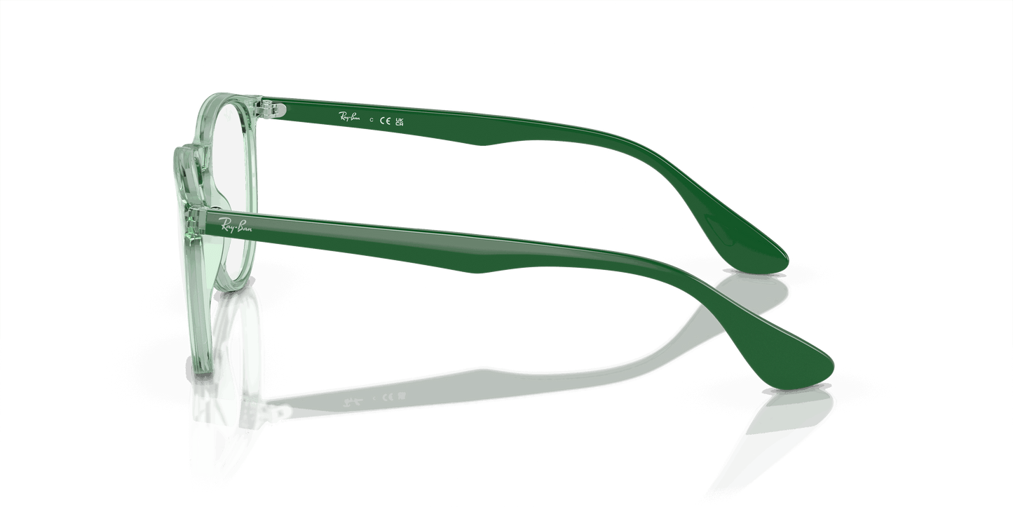 [Demo Lens Lenses, Polished Transparent Green Frame]