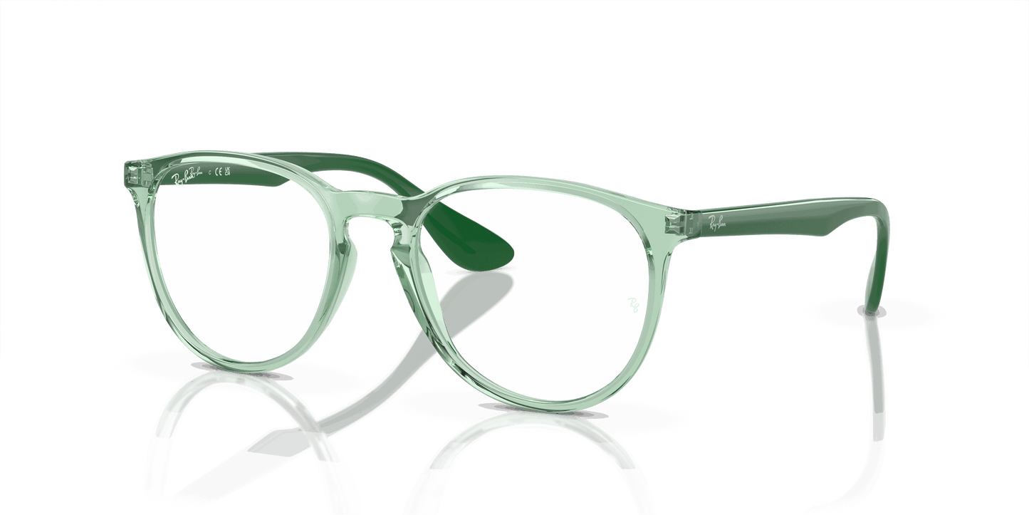 [Demo Lens Lenses, Polished Transparent Green Frame]