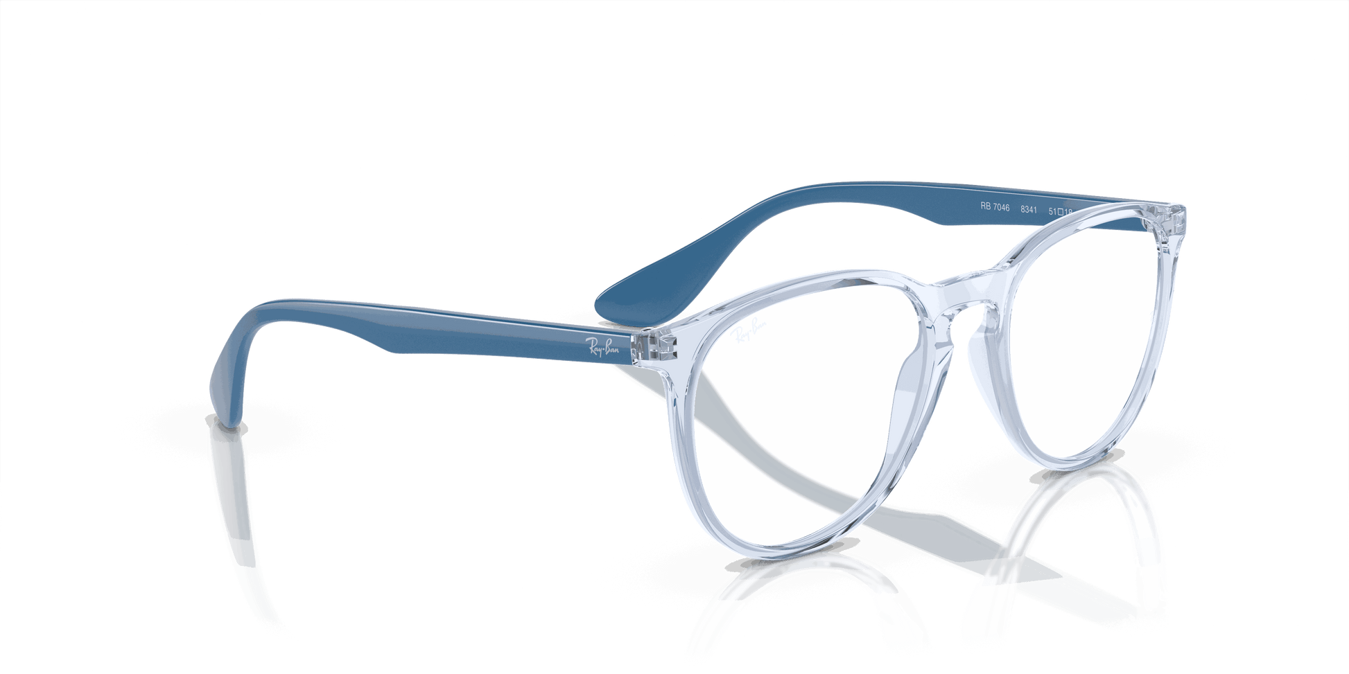 [Clear Lenses, Polished Transparent Light Blue Frame]