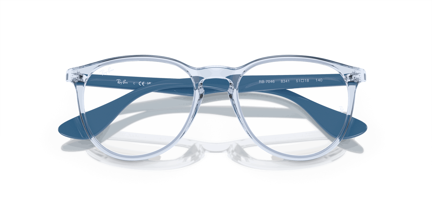 [Clear Lenses, Polished Transparent Light Blue Frame]