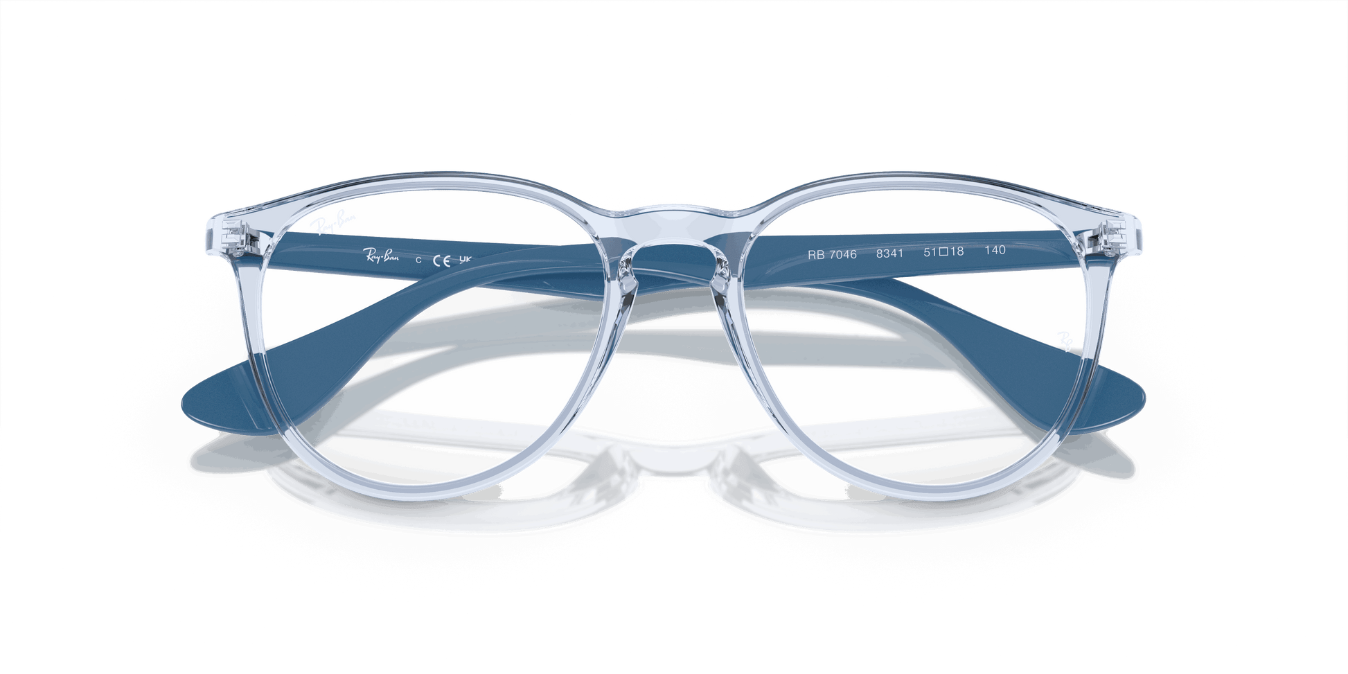 [Clear Lenses, Polished Transparent Light Blue Frame]