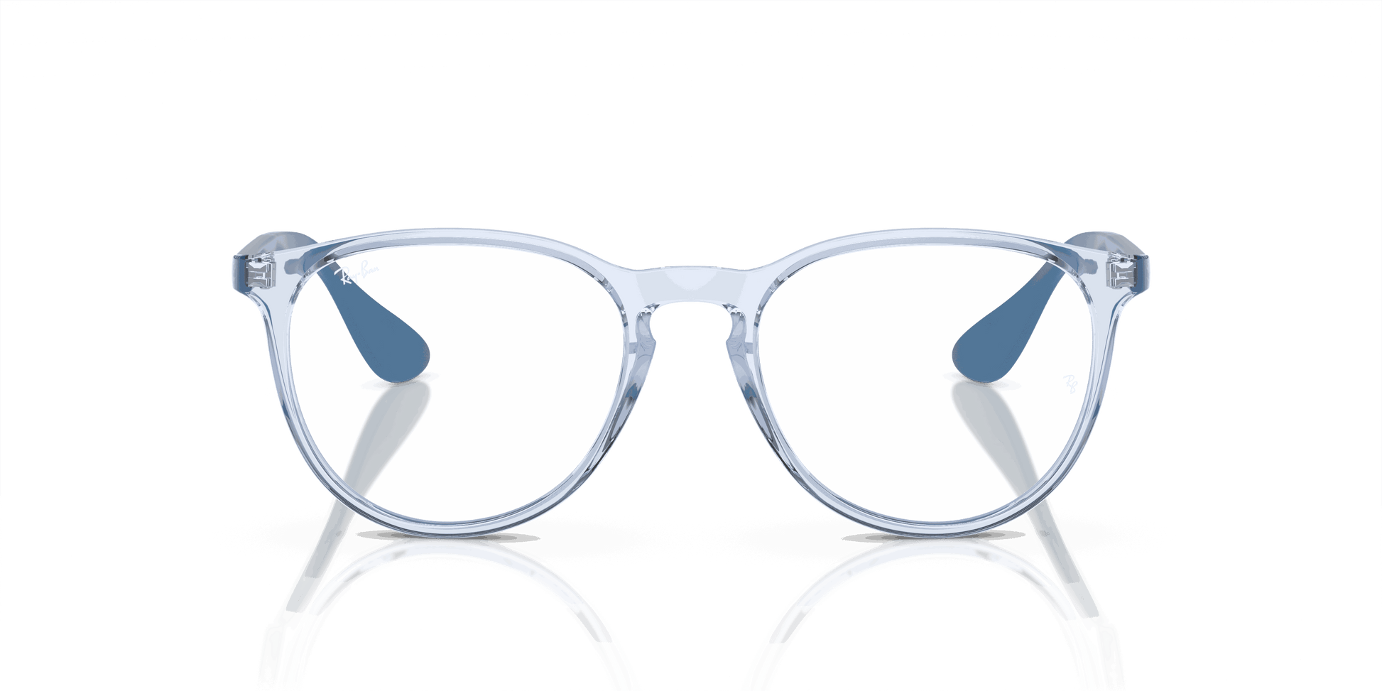 [Clear Lenses, Polished Transparent Light Blue Frame]