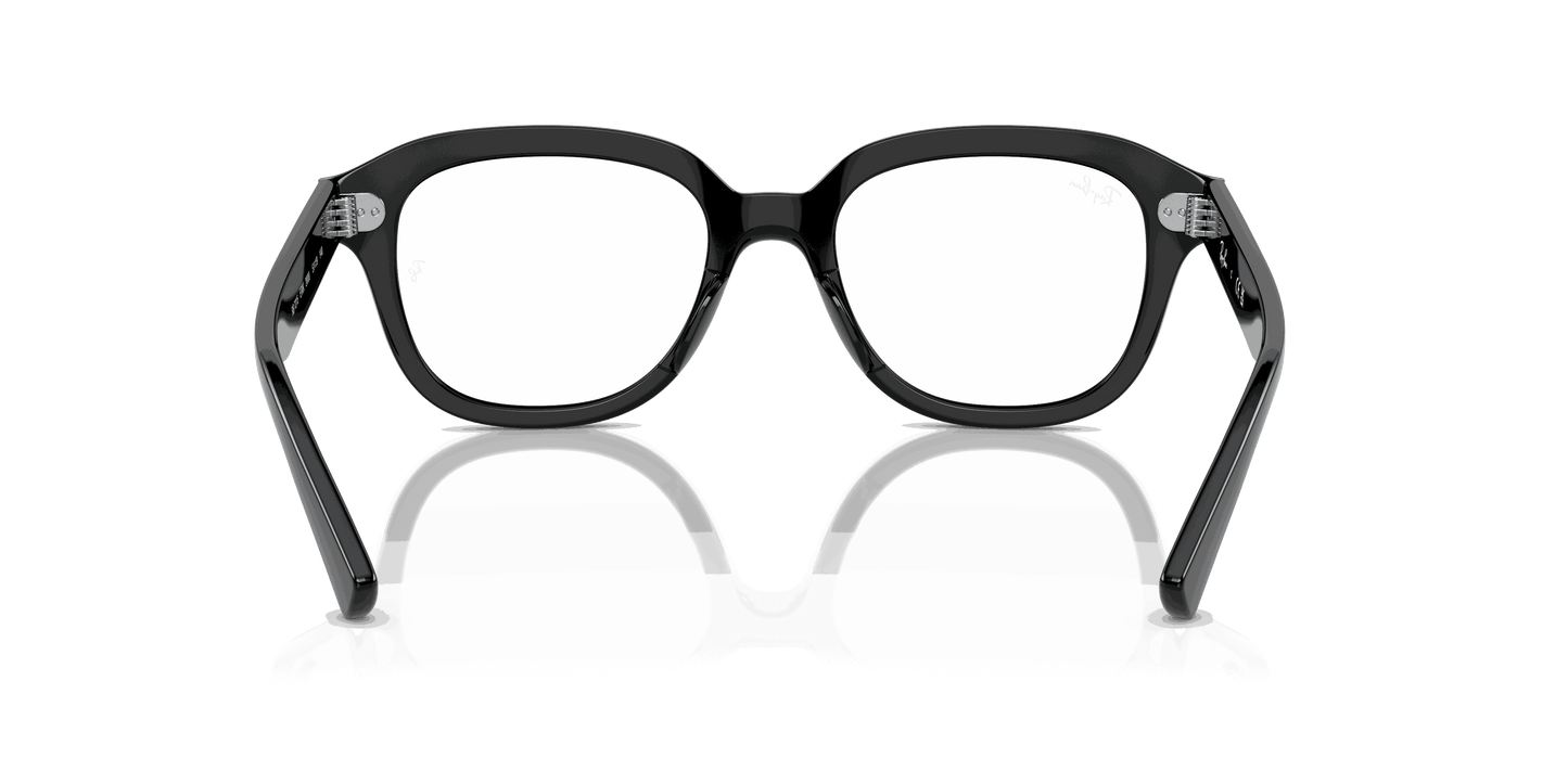[Clear Lenses, Polished Black Frame]