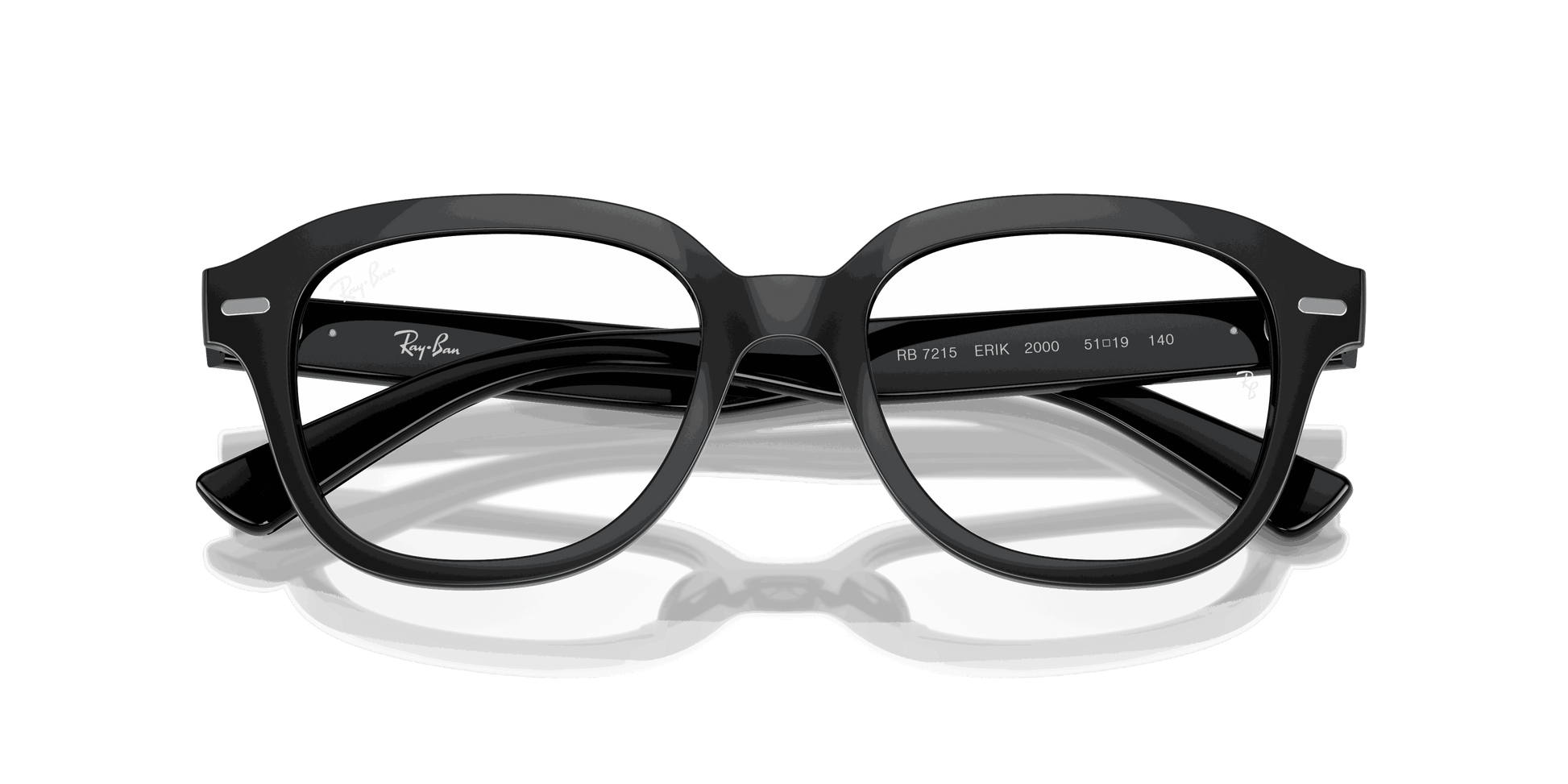 [Clear Lenses, Polished Black Frame]