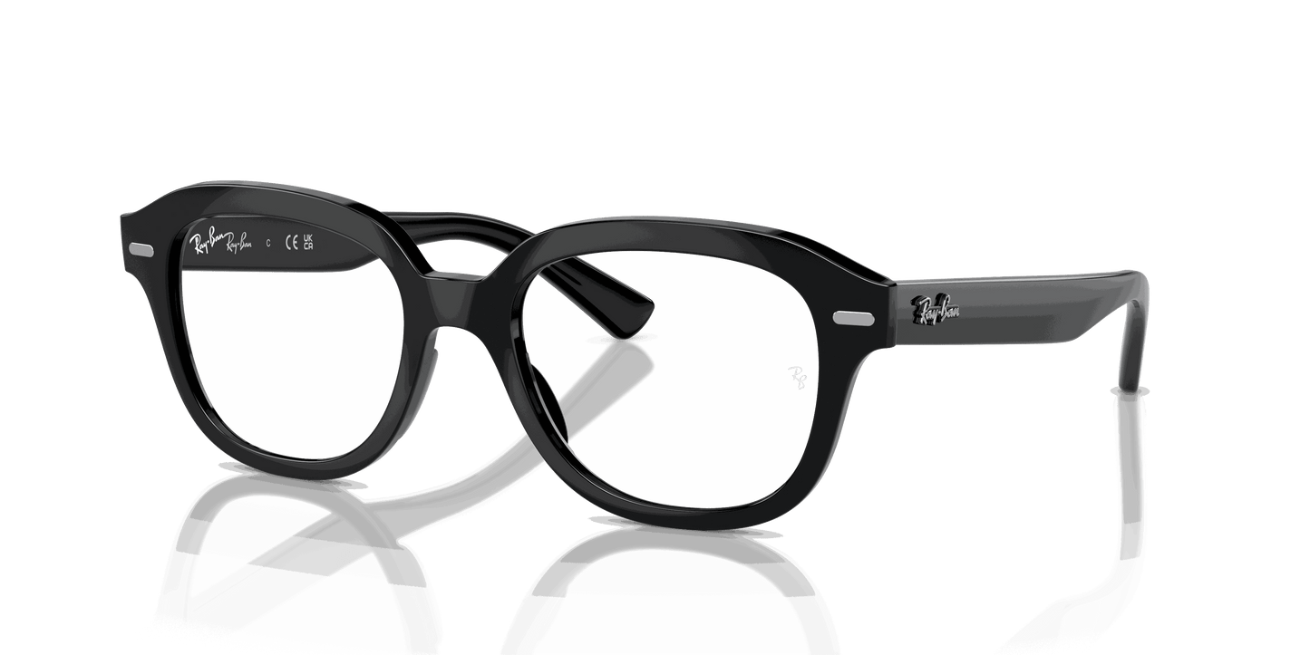 [Clear Lenses, Polished Black Frame]