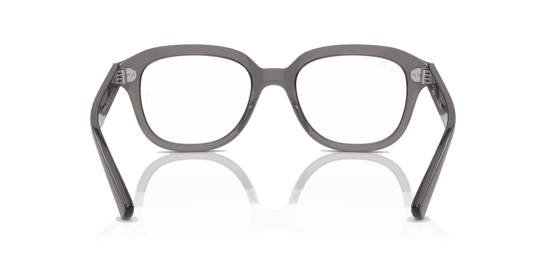 [Clear Lenses, Polished Opal Dark Grey Frame]