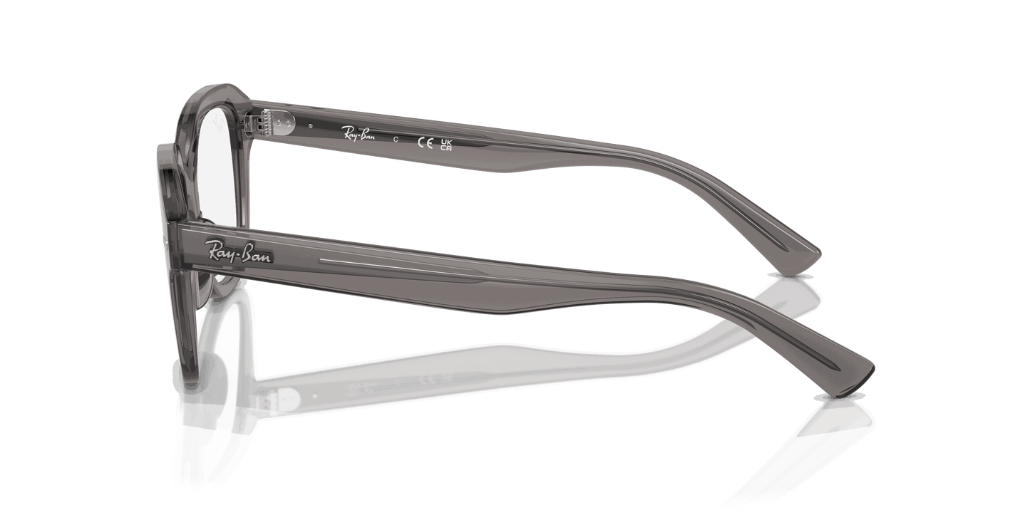 [Clear Lenses, Polished Opal Dark Grey Frame]