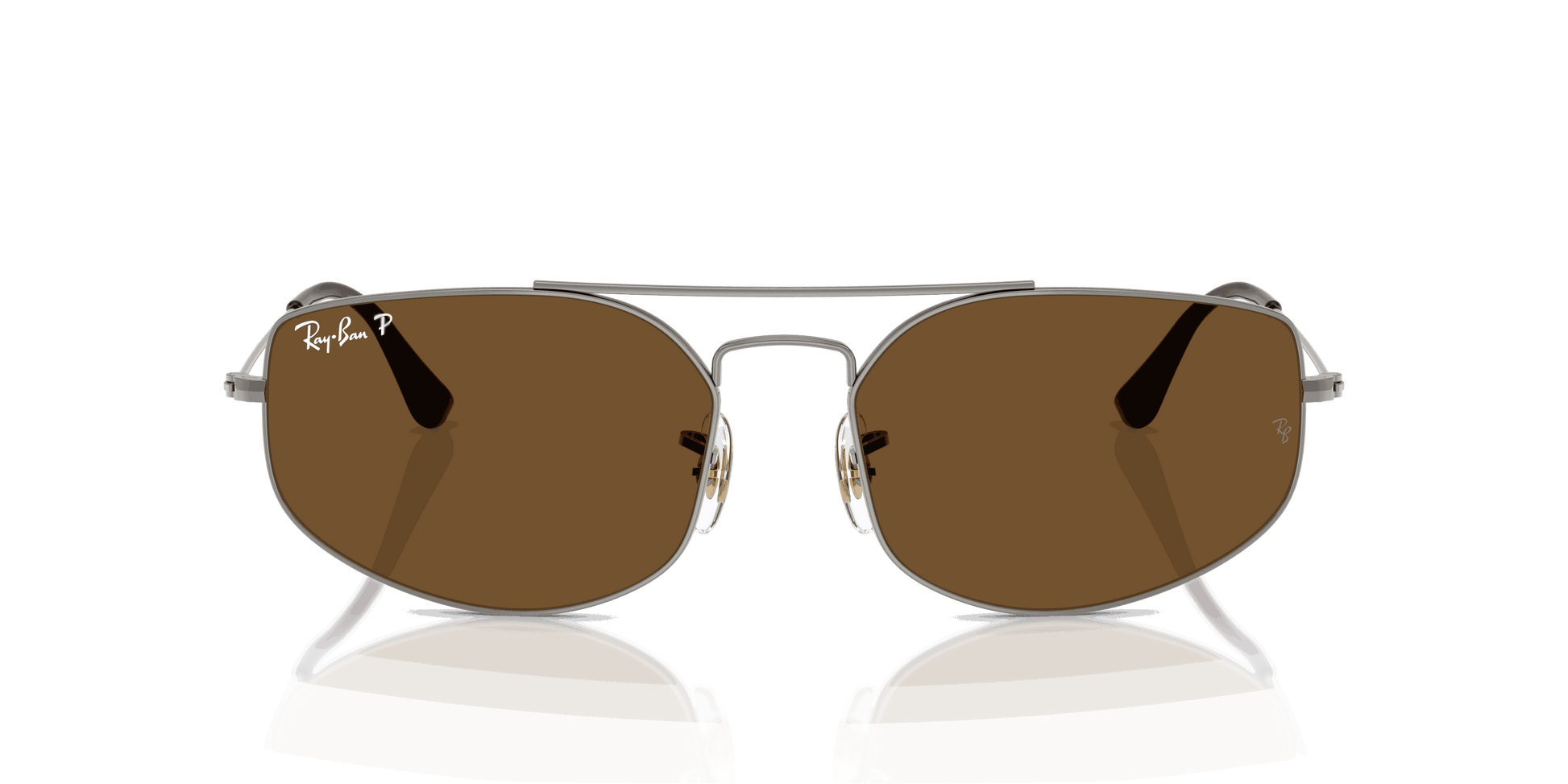 [B-15 Brown Lenses, Polished Gunmetal Frame]