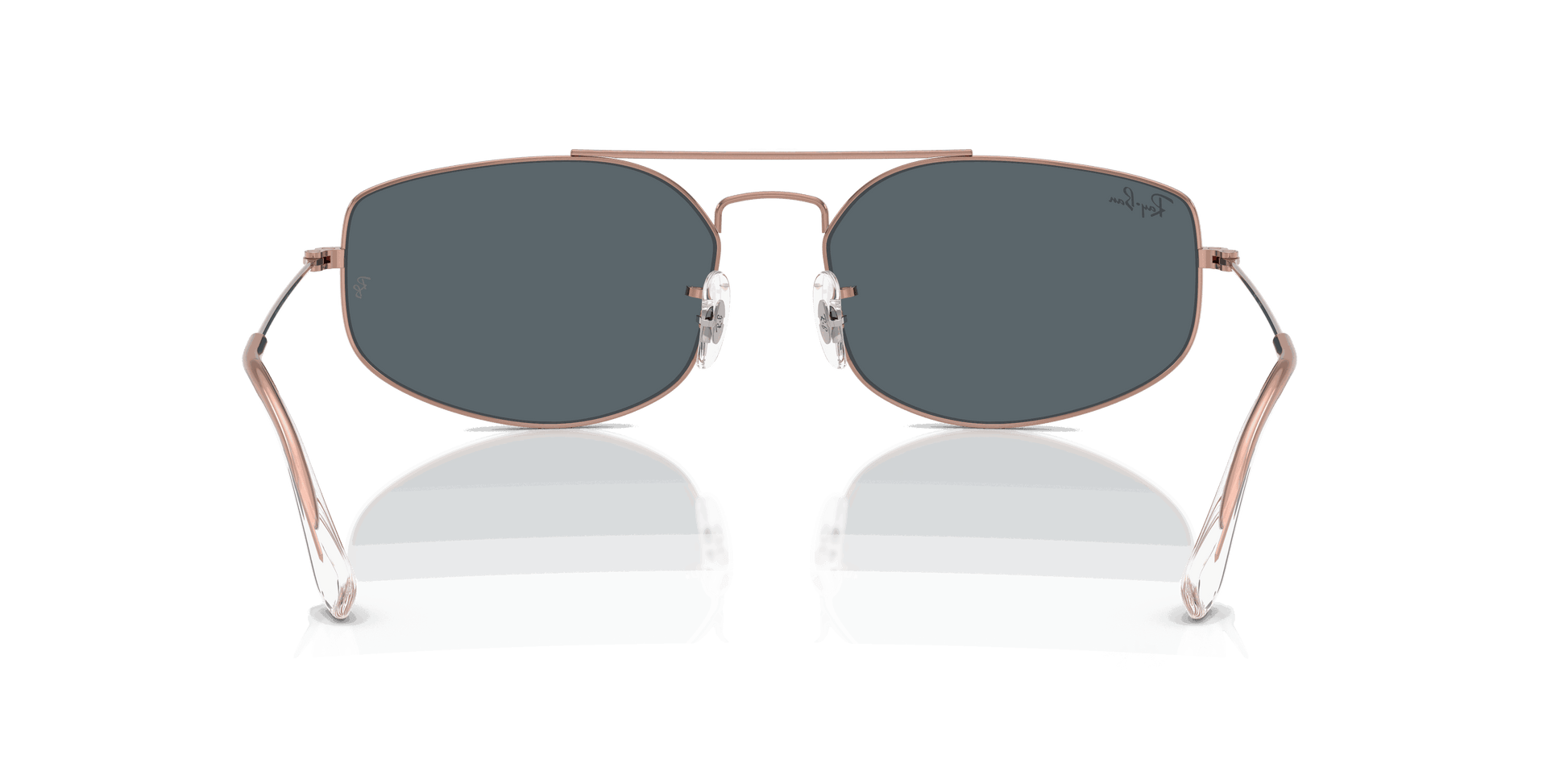 [Blue Lenses, Polished Copper Frame]