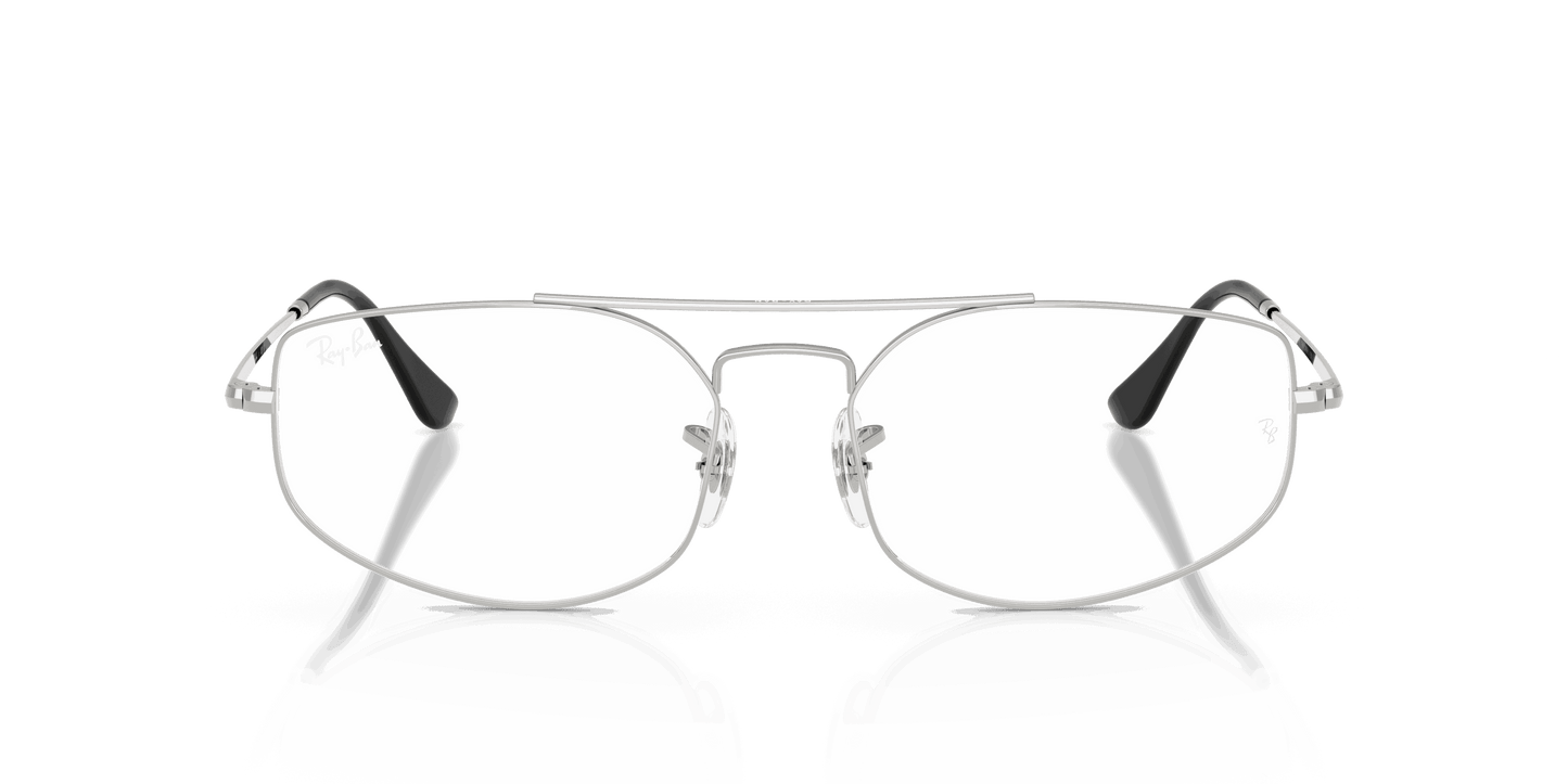 [Clear Lenses, Polished Silver Frame]