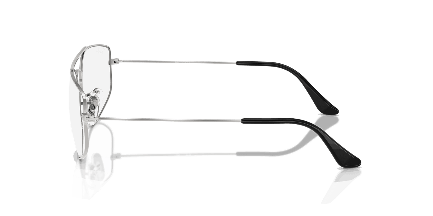 [Clear Lenses, Polished Silver Frame]