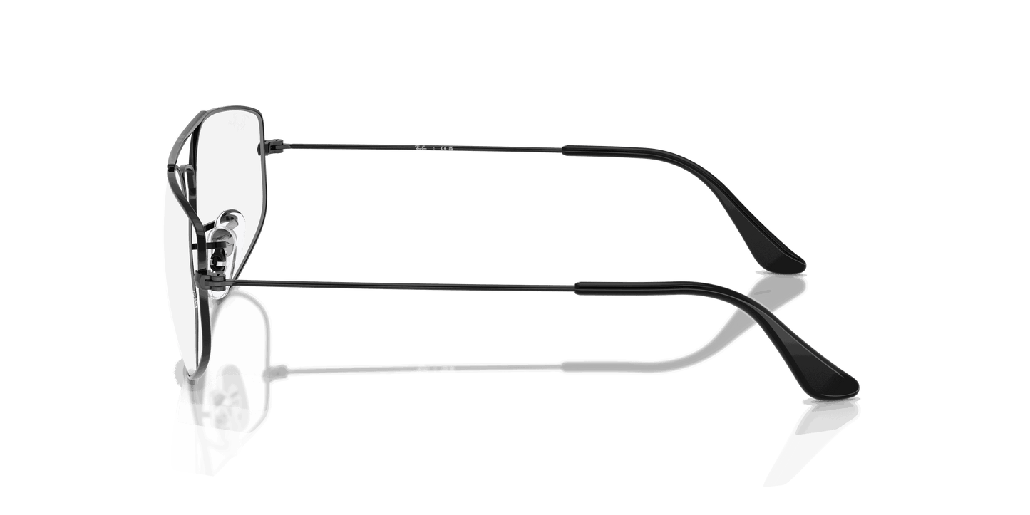 [Clear Lenses, Polished Black Frame]
