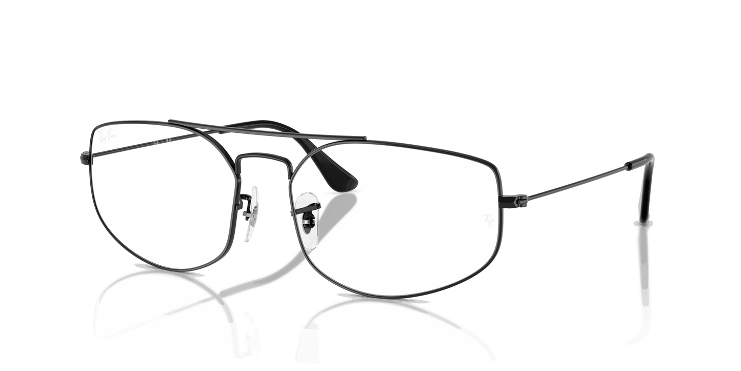 [Clear Lenses, Polished Black Frame]