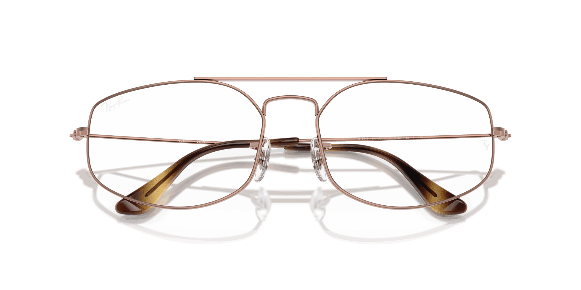 [Clear Lenses, Polished Copper Frame]