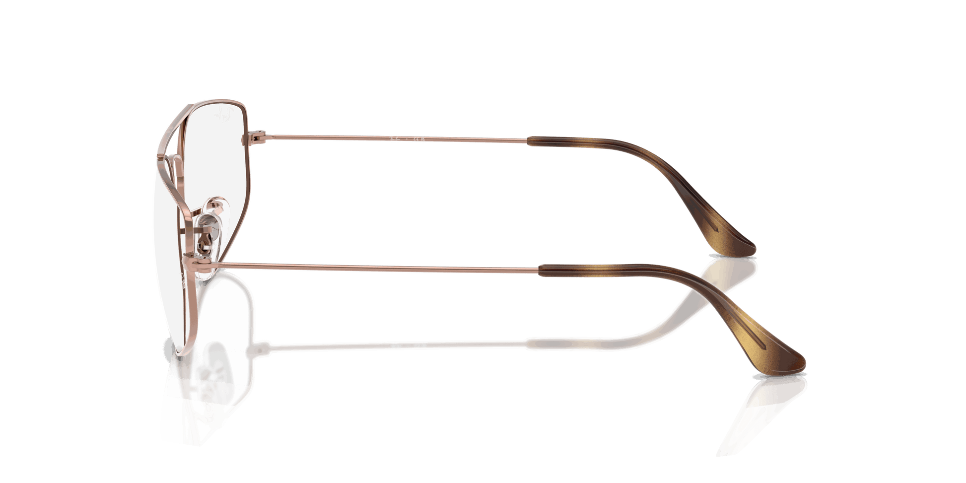 [Clear Lenses, Polished Copper Frame]