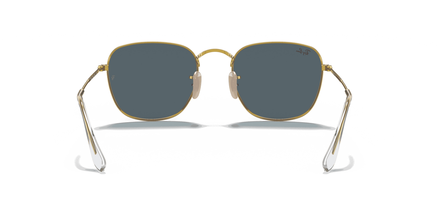 [Blue Lenses, Polished Gold Frame]