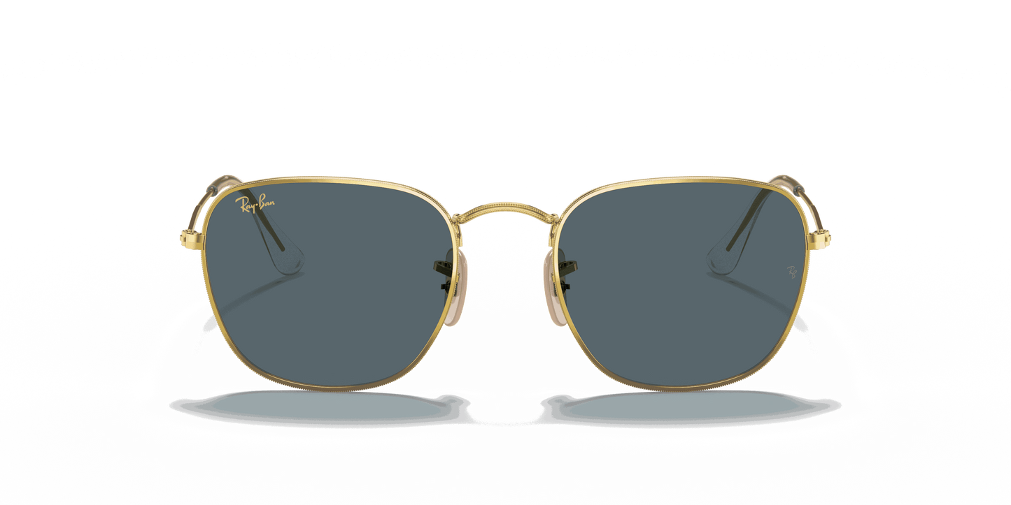 [Blue Lenses, Polished Gold Frame]