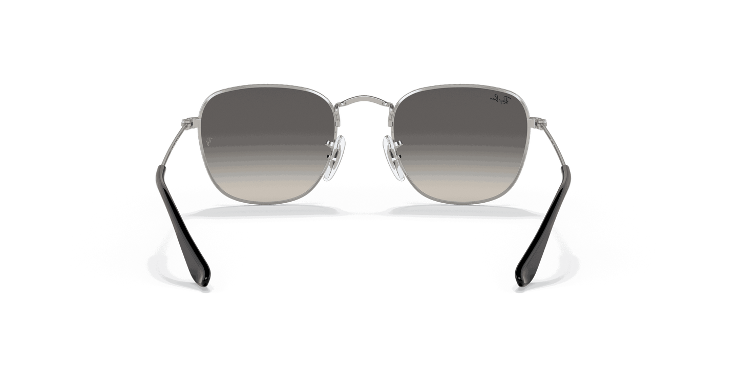 [Grey Gradient Lenses, Polished Silver Frame]
