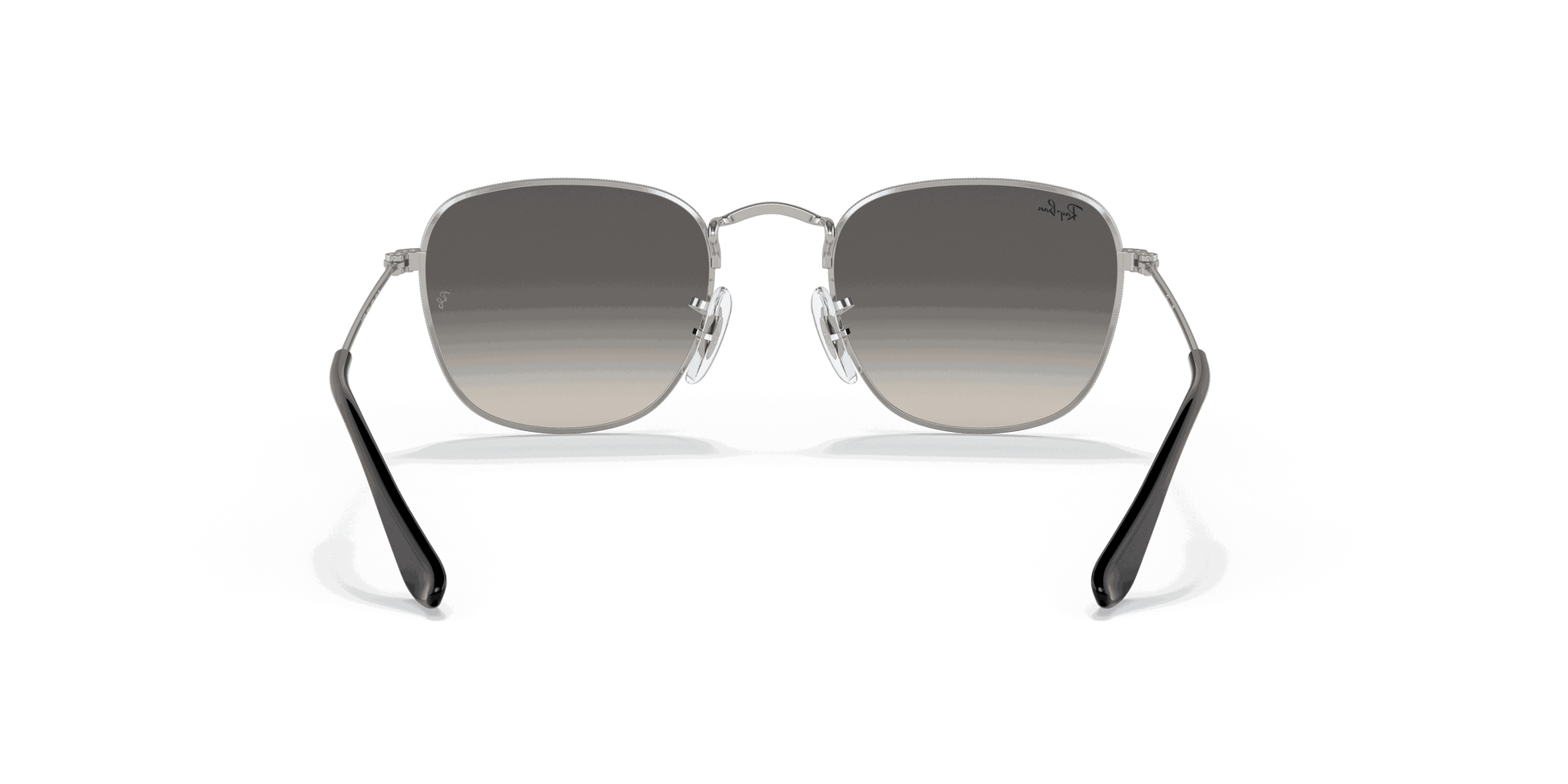 [Grey Gradient Lenses, Polished Silver Frame]
