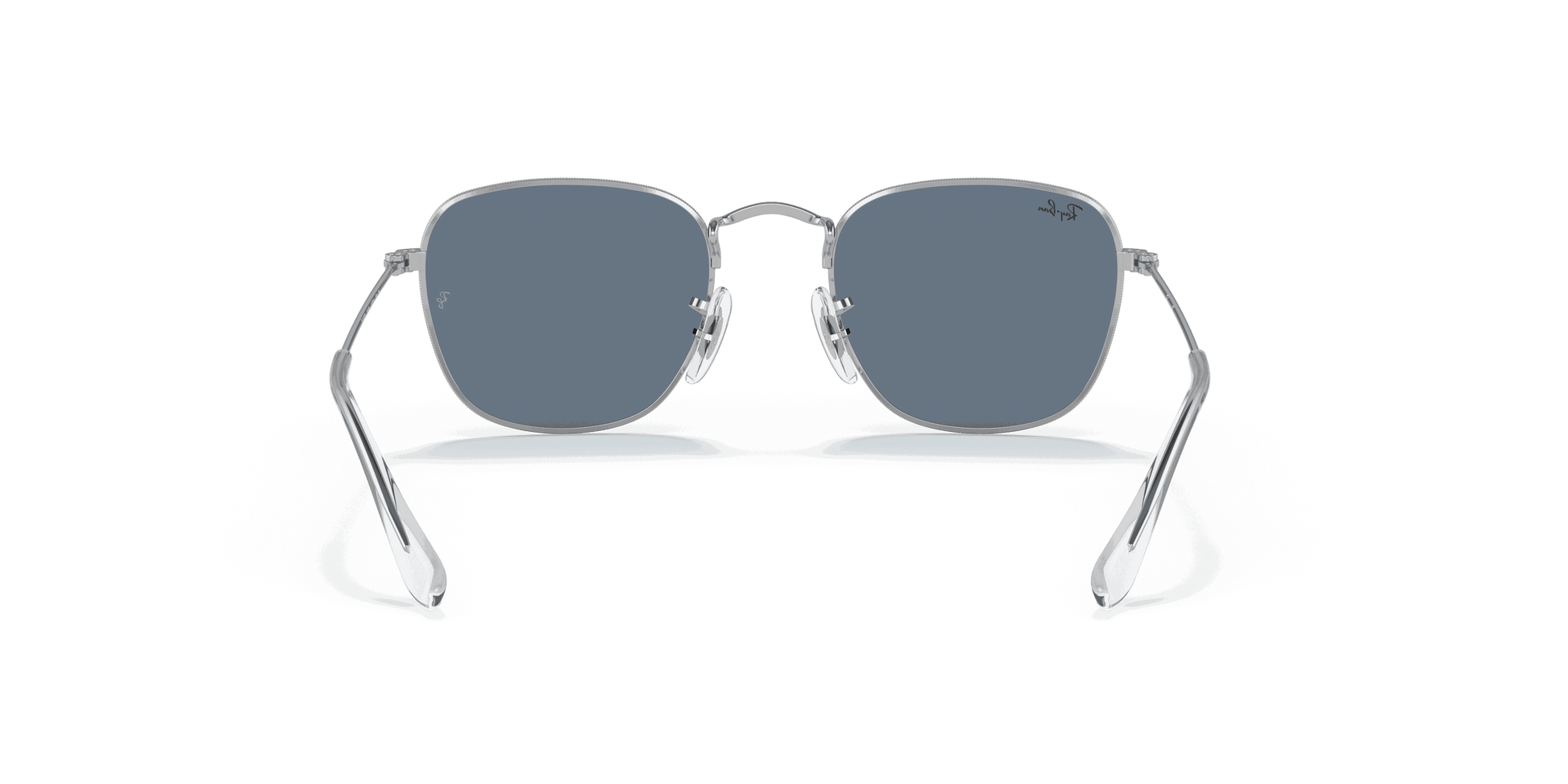 [Dark Blue Lenses, Polished Silver Frame]