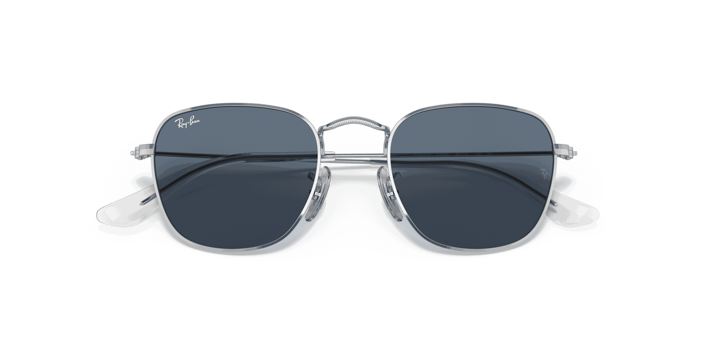 [Dark Blue Lenses, Polished Silver Frame]