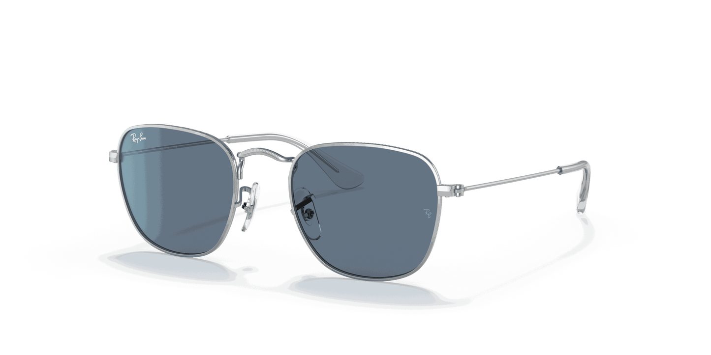 [Dark Blue Lenses, Polished Silver Frame]