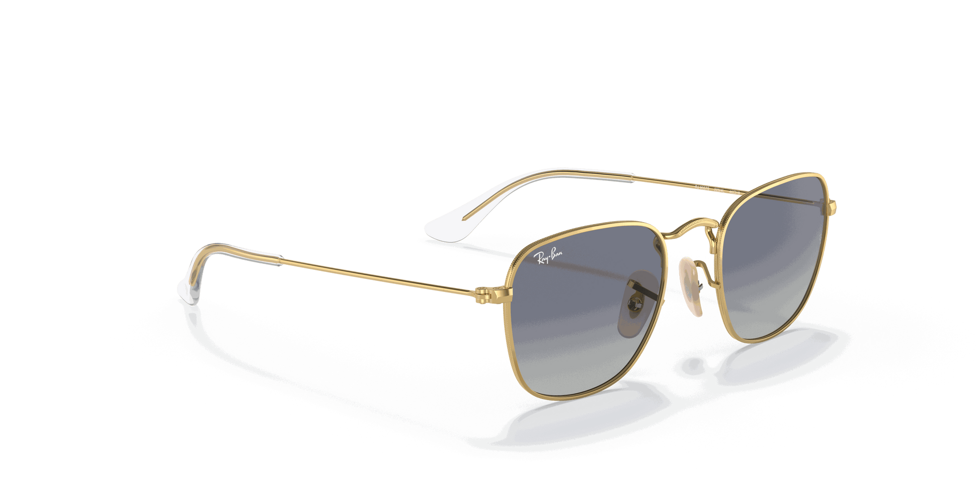 [Light Grey/Dark Blue Lenses, Polished Arista Gold Frame]