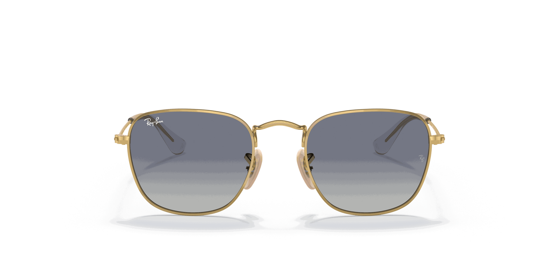 [Light Grey/Dark Blue Lenses, Polished Arista Gold Frame]