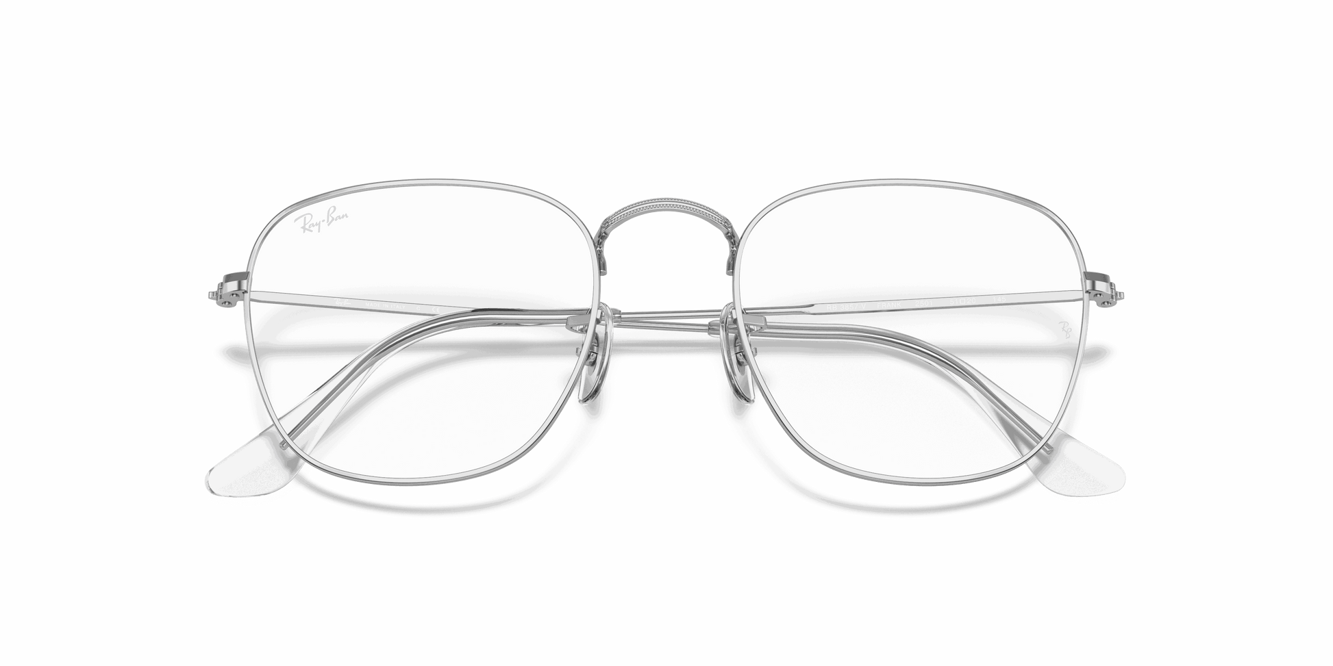 [Clear Lenses, Polished Silver Frame]