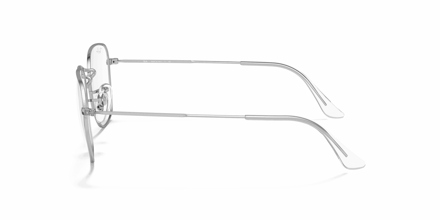 [Clear Lenses, Polished Silver Frame]
