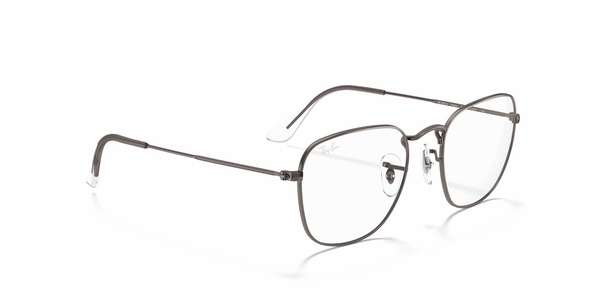 [Clear Lenses, Polished Gunmetal Frame]