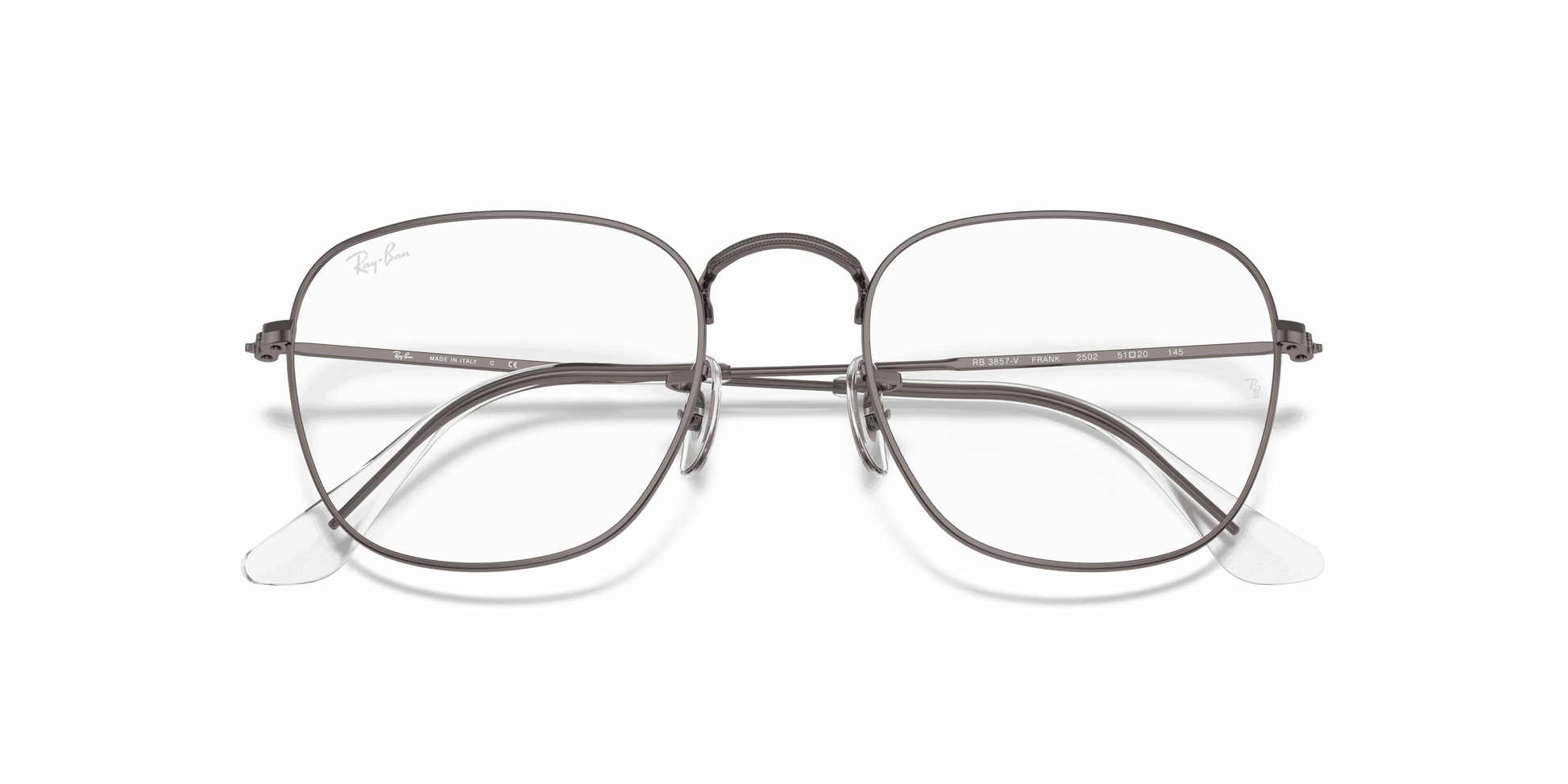 [Clear Lenses, Polished Gunmetal Frame]