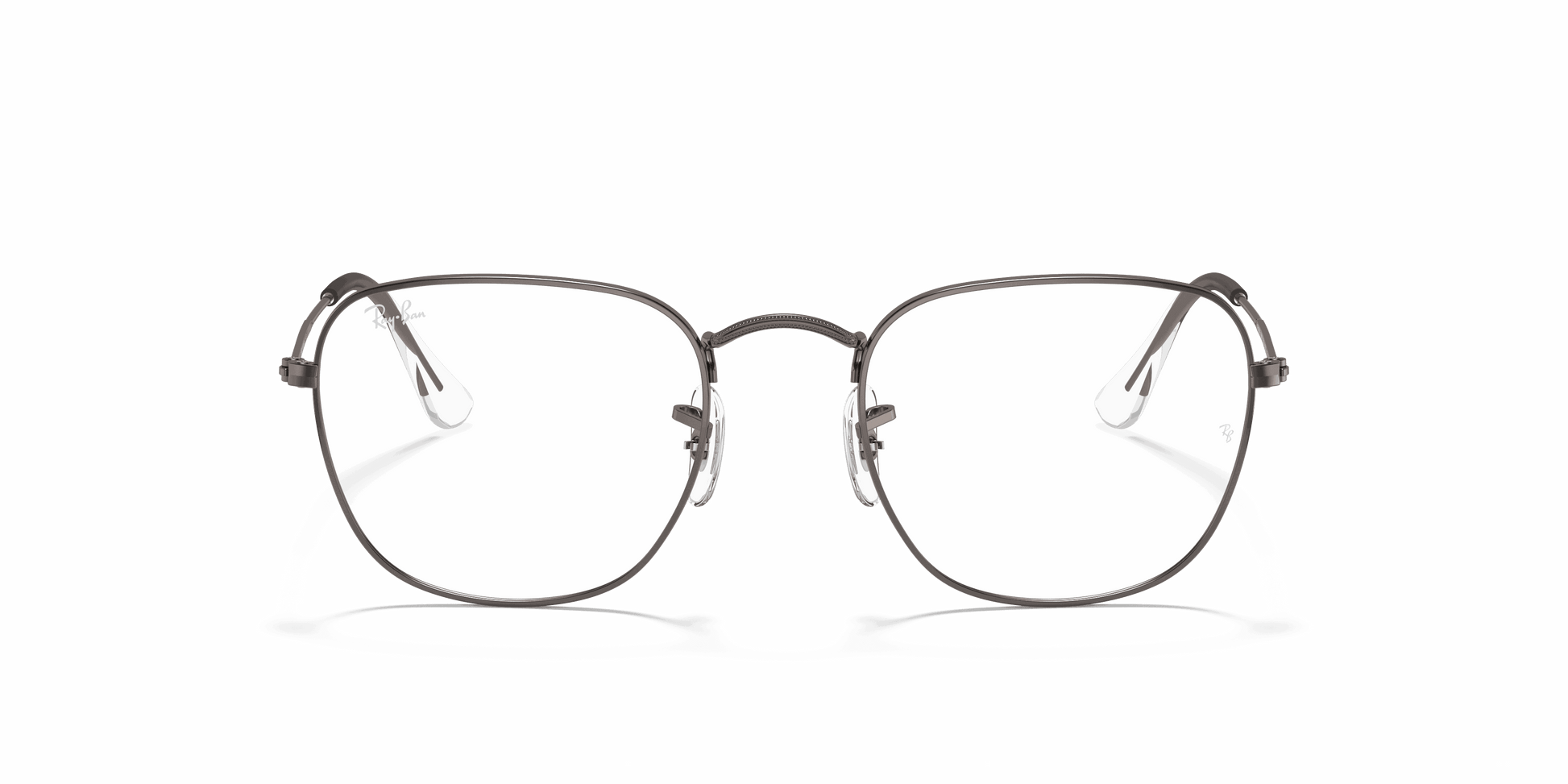 [Clear Lenses, Polished Gunmetal Frame]
