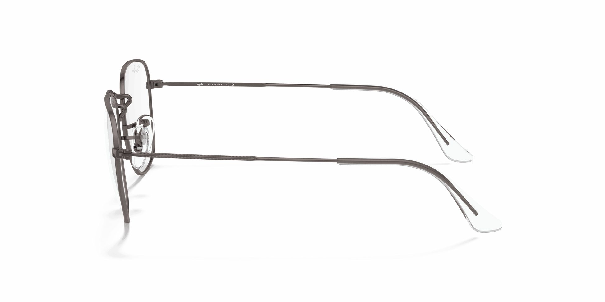 [Clear Lenses, Polished Gunmetal Frame]
