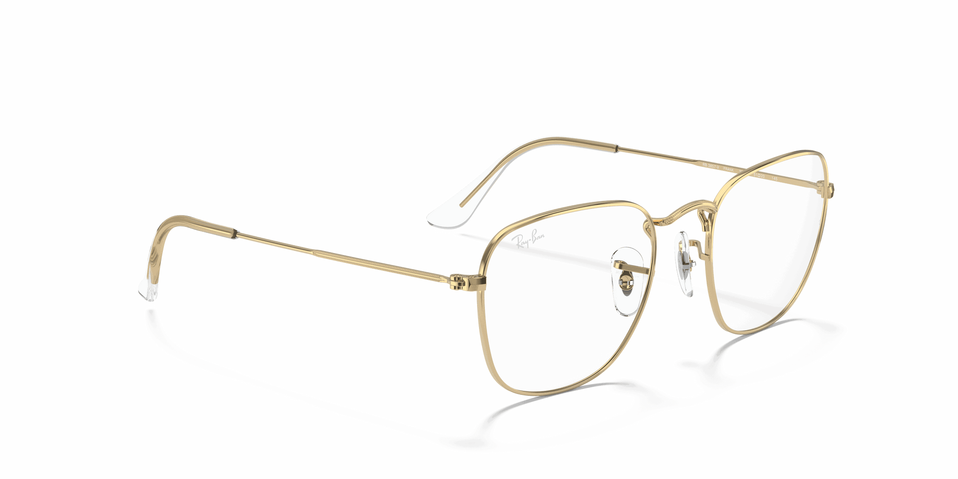 [Clear Lenses, Polished Gold Frame]