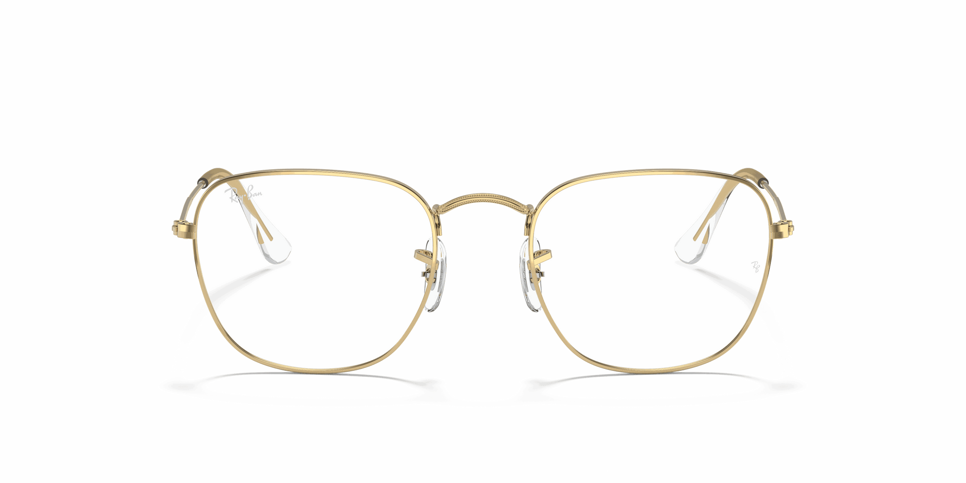 [Clear Lenses, Polished Gold Frame]
