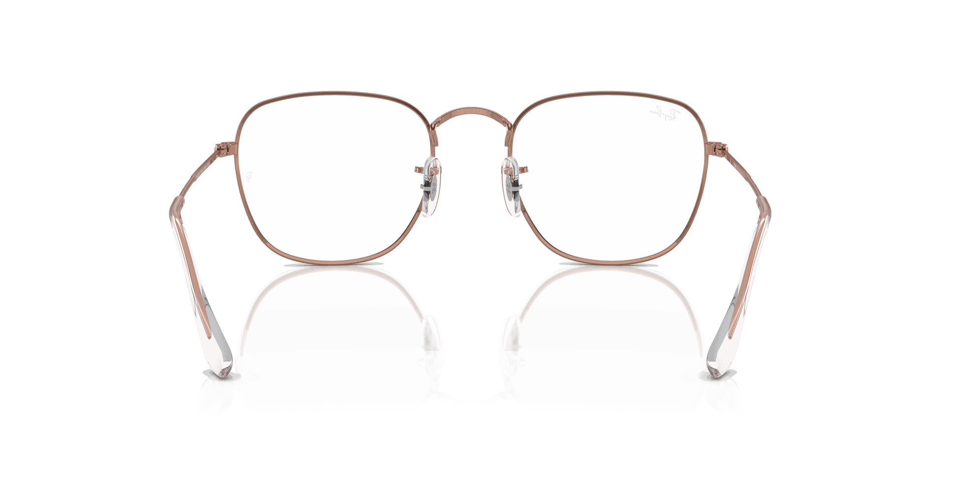 [Demo Lens Lenses, Polished Rose Gold Frame]