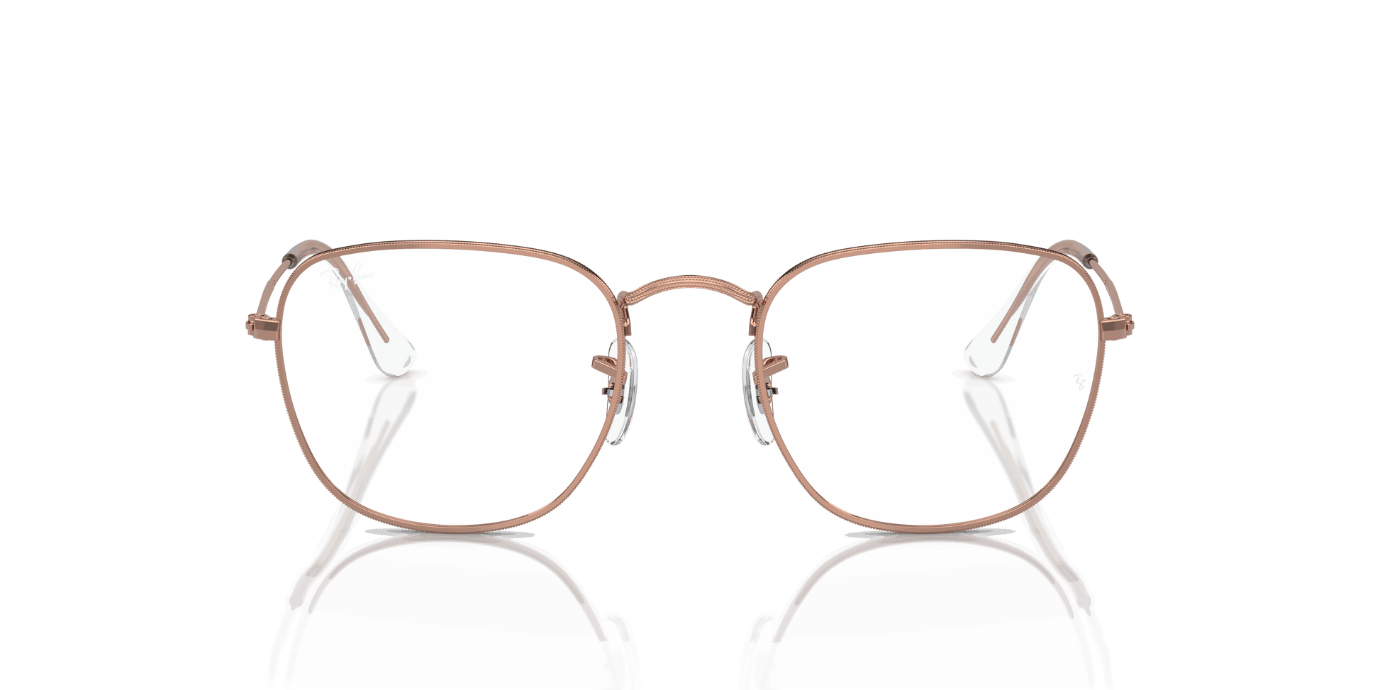 [Demo Lens Lenses, Polished Rose Gold Frame]
