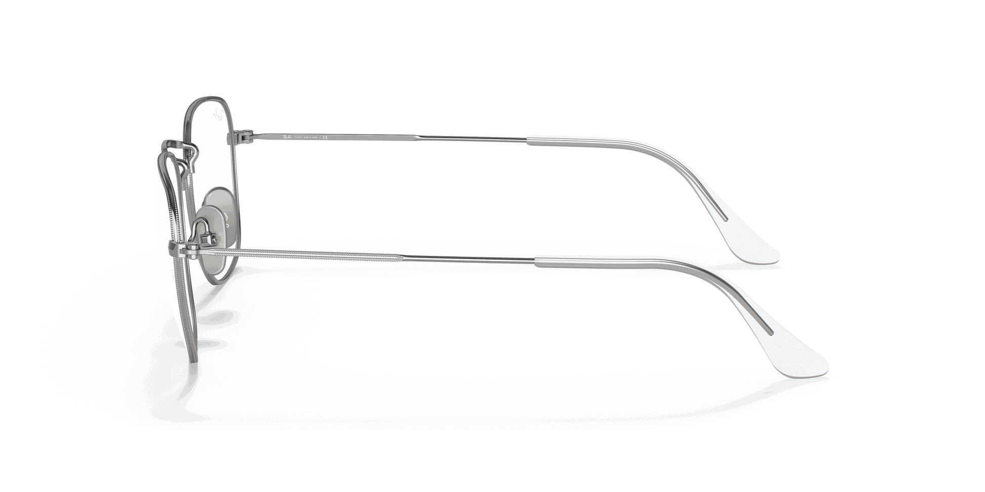 [Clear Lenses, Polished Silver Frame]