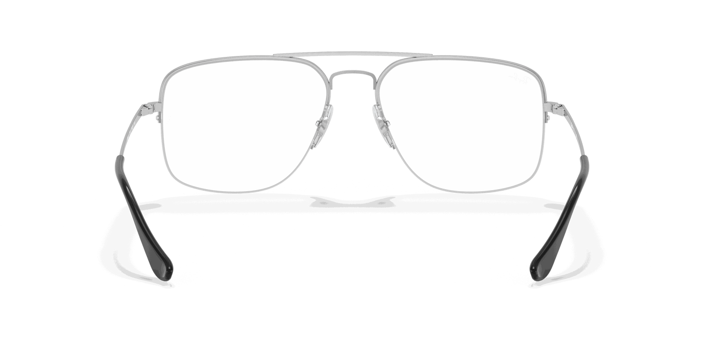 [Clear Lenses, Polished Silver Frame]
